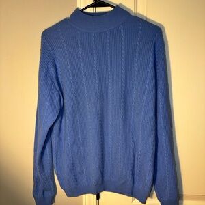 Women’s Charter Club Blue Cashmere Sweater